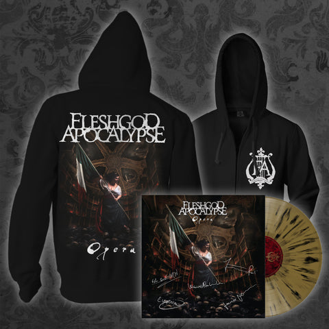 *SIGNED* Opera Zipper Hoodie + Signed Gold Vinyl Bundle