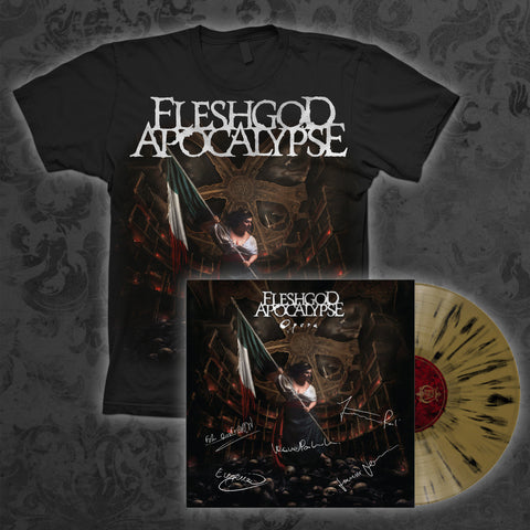 *SIGNED* Opera T-shirt + Signed Gold Vinyl Bundle